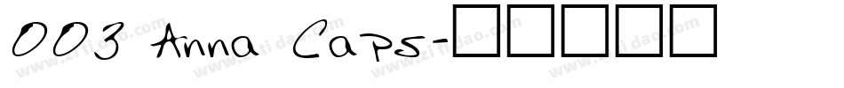 003 Anna Caps字体转换
